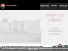 Tablet Screenshot of lourdes.sport2000.fr