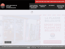 Tablet Screenshot of plagneski-bellecote.sport2000.fr