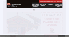 Desktop Screenshot of plagne1800.sport2000.fr