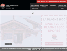 Tablet Screenshot of plagne1800.sport2000.fr