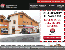 Tablet Screenshot of belvedere-sports.sport2000.fr