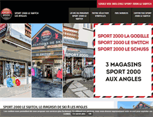 Tablet Screenshot of lesangles.sport2000.fr