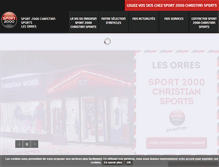 Tablet Screenshot of christiansports.sport2000.fr