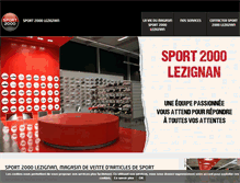Tablet Screenshot of lezignan.sport2000.fr